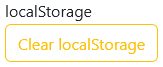 A screenshot of the localStorage debugging options.